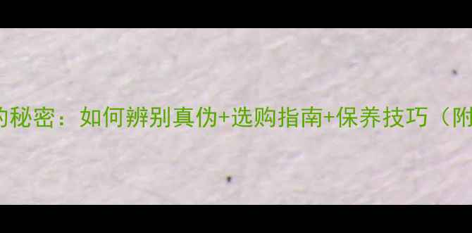 925银标识的秘密如何辨别真伪选购指南保养技巧附避坑攻略