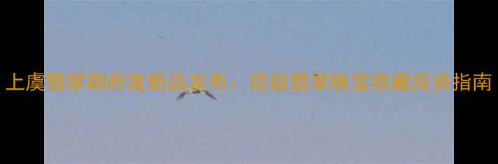 上虞翡翠御府度新品发布顶级翡翠珠宝收藏投资指南