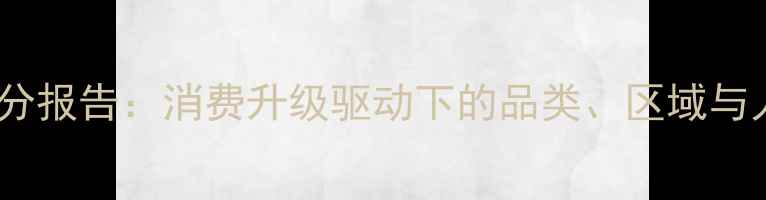 中国珠宝首饰市场细分报告消费升级驱动下的品类区域与人群差异化趋势分析
