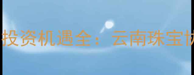 图片 中国翡翠产业趋势与投资机遇全：云南珠宝协会副会长权威解读2