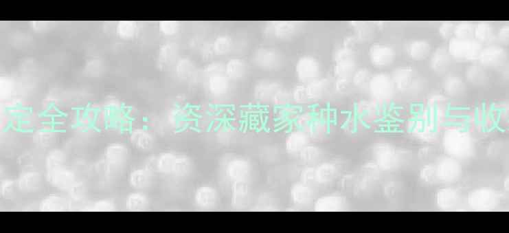 图片 云南翡翠鉴定全攻略：资深藏家种水鉴别与收藏投资秘籍