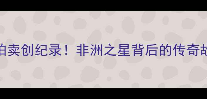 图片 全球最重钻石拍卖创纪录！非洲之星背后的传奇故事与投资价值