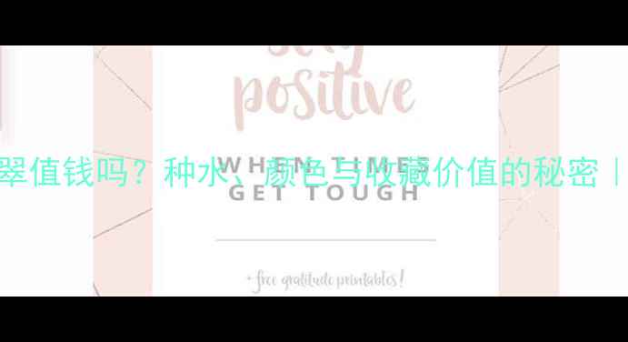 冰种油绿翡翠值钱吗种水颜色与收藏价值的秘密附鉴定攻略