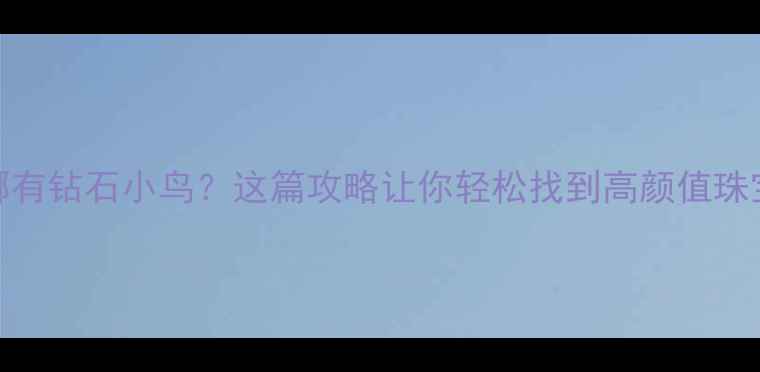 图片 北京哪有钻石小鸟？这篇攻略让你轻松找到高颜值珠宝店！