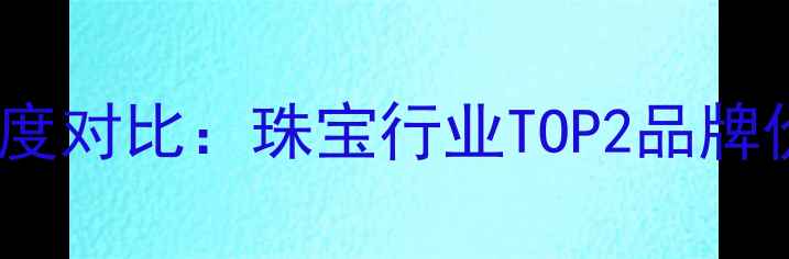 周大福vs中国黄金深度对比珠宝行业TOP2品牌价值与消费趋势分析