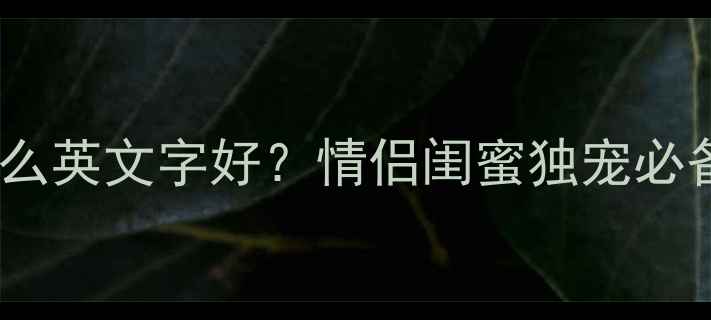 图片 戒指刻字指南戒指上刻什么英文字好？情侣闺蜜独宠必备刻字推荐｜附避坑教程1