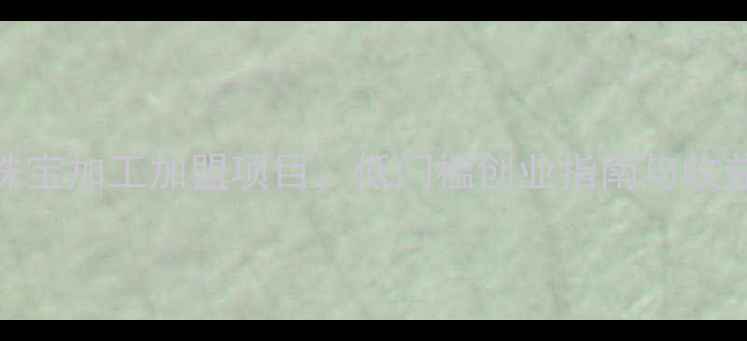 图片 智能珠宝加工加盟项目，低门槛创业指南与收益分析