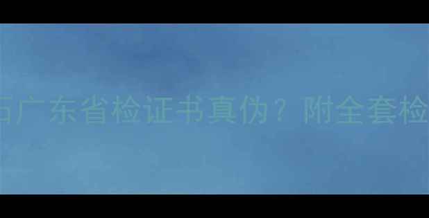 图片 权威：如何辨别钻石广东省检证书真伪？附全套检测流程与证书样本2