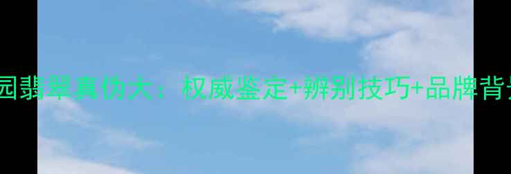 梦金园翡翠真伪大权威鉴定辨别技巧品牌背景全