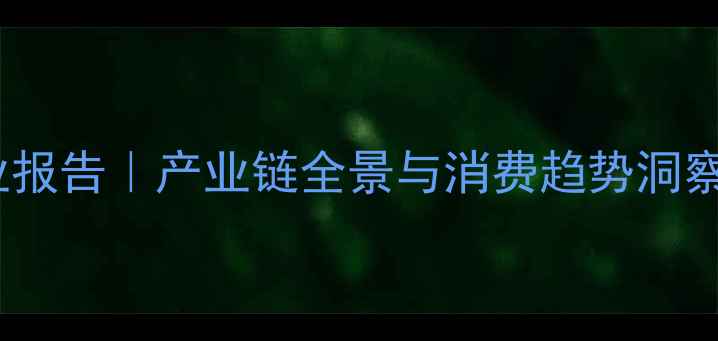 深圳珠宝产业报告产业链全景与消费趋势洞察附数据