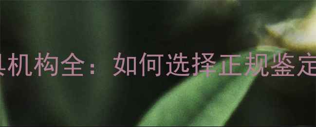 图片 珠宝证书权威出具机构全：如何选择正规鉴定机构及注意事项2