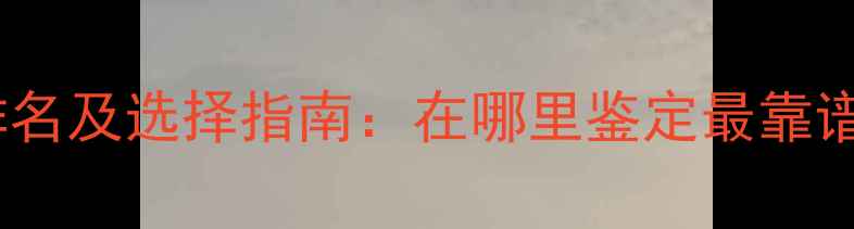 图片 珠宝鉴定权威机构排名及选择指南：在哪里鉴定最靠谱？如何辨别真伪？2
