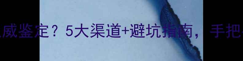 珠宝首饰哪里权威鉴定5大渠道避坑指南手把手教你辨别真伪