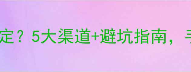 图片 珠宝首饰哪里权威鉴定？5大渠道+避坑指南，手把手教你辨别真伪1