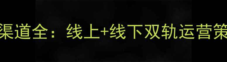 图片 珠宝首饰营销渠道全：线上+线下双轨运营策略与实战案例