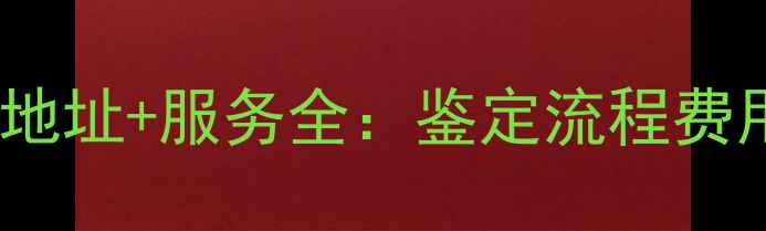 珠海珠宝鉴定局地址服务全鉴定流程费用标准预约指南