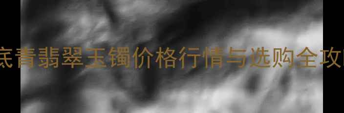 白底青翡翠玉镯价格行情与选购全攻略