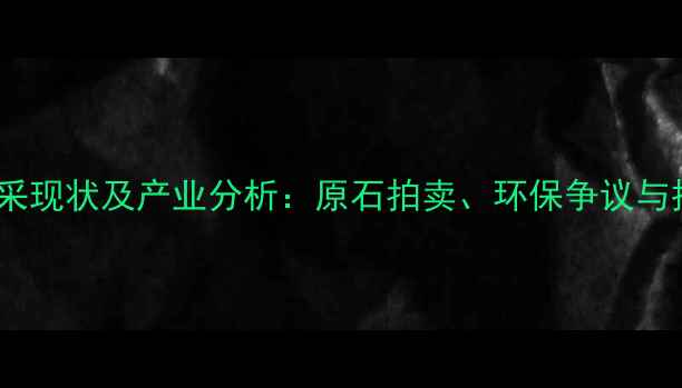 图片 缅甸翡翠开采现状及产业分析：原石拍卖、环保争议与投资价值全2
