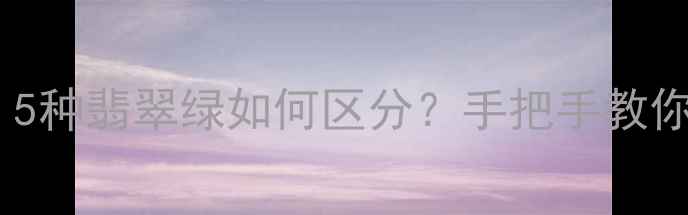 图片 翡翠手镯颜色大！5种翡翠绿如何区分？手把手教你选对收藏级好货2
