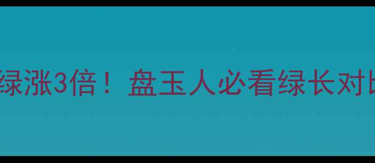 图片 翡翠盘玩3年绿涨3倍！盘玉人必看绿长对比+盘玩攻略1