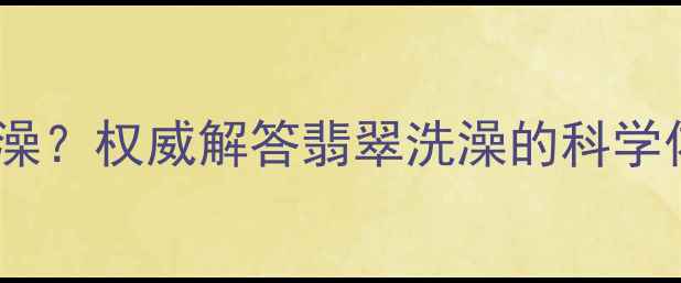 图片 翡翠能不能带洗澡？权威解答翡翠洗澡的科学依据与保养禁忌2