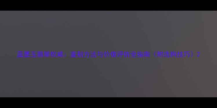 图片 蓝墨玉翡翠权威：鉴别方法与价值评估全指南（附选购技巧）2