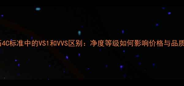 钻石4C标准中的VS1和VVS区别净度等级如何影响价格与品质