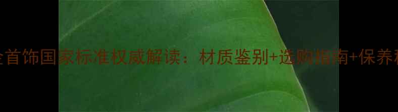 图片 铂金首饰国家标准权威解读：材质鉴别+选购指南+保养秘籍
