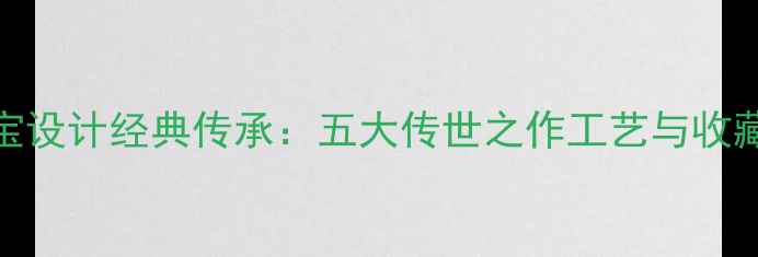 图片 陈世英珠宝设计经典传承：五大传世之作工艺与收藏价值评估