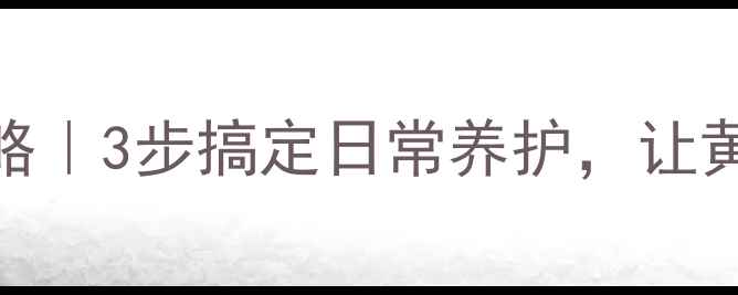 图片 黄金首饰保养全攻略｜3步搞定日常养护，让黄金永远光亮如新✨