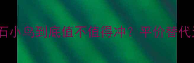 图片 💎真实测评！钻石小鸟到底值不值得冲？平价替代天花板实锤了✨2